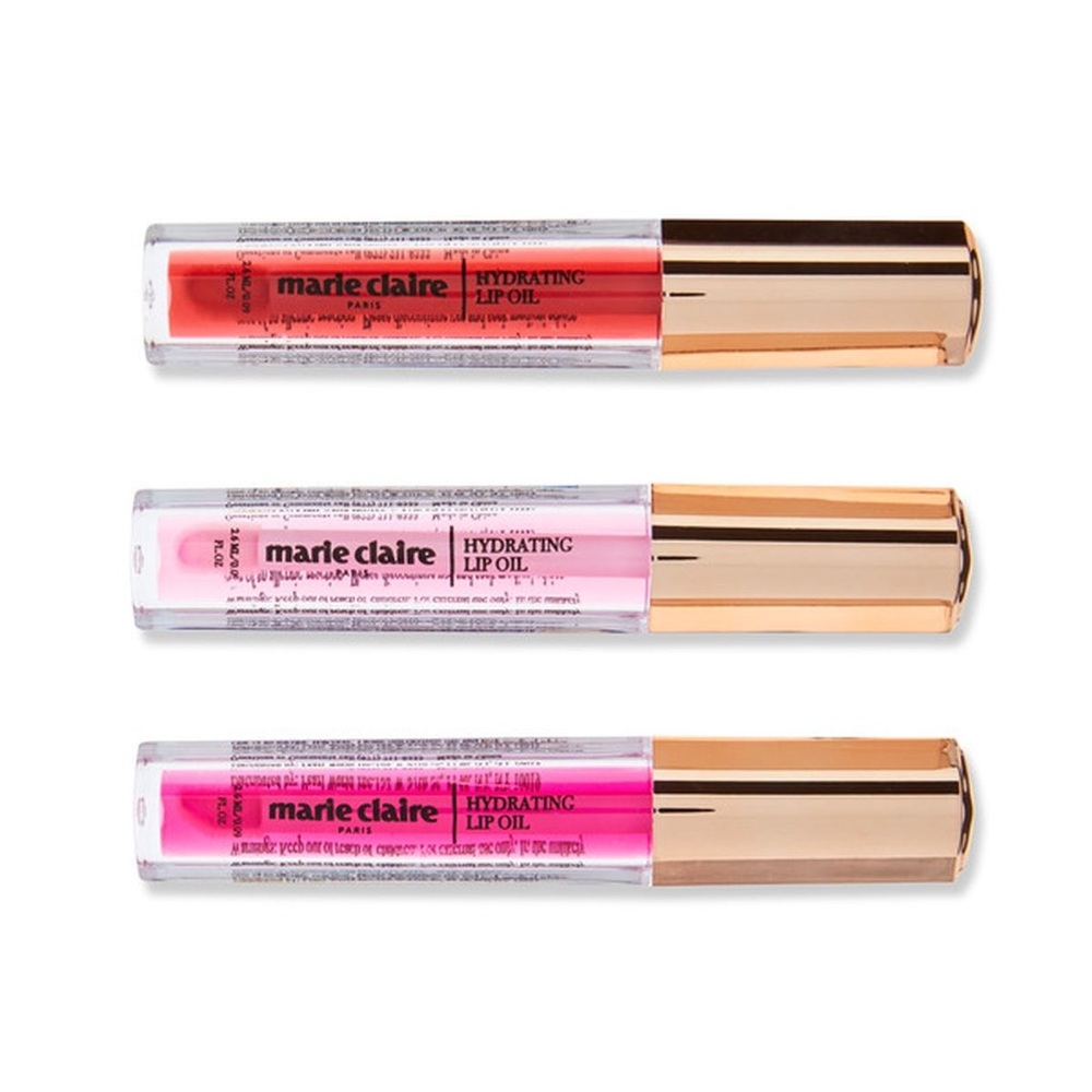 Hydrating Lip Oil Trio - Scarlet, Blush, and Magenta